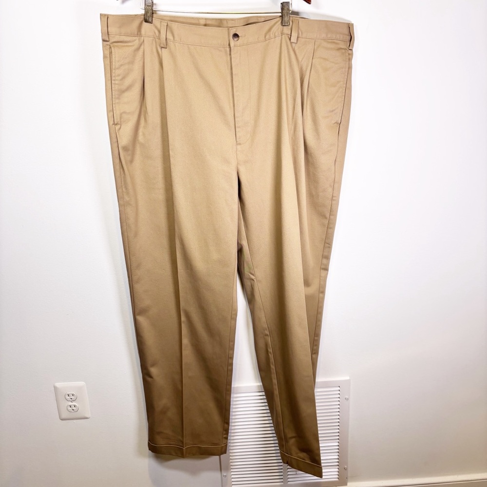 Jos. A Bank Pleated Khaki Trousers